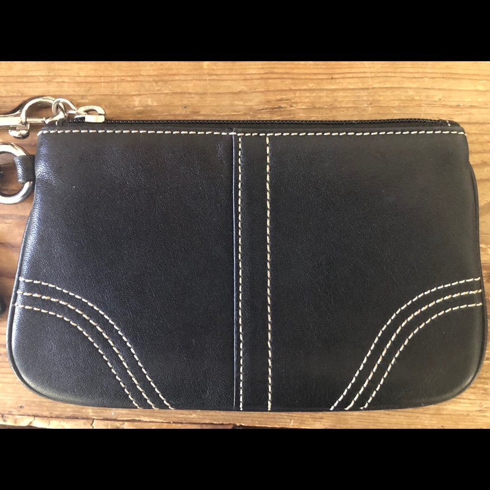 Black Coach wristlet - Picture 3 of 3